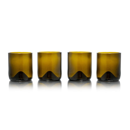 Kurzes Tumbler-Set, 4-teilig - olive