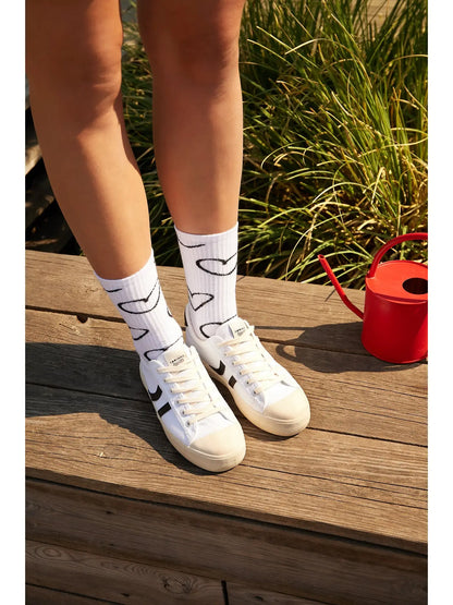 Doodle Heart Bio Socken