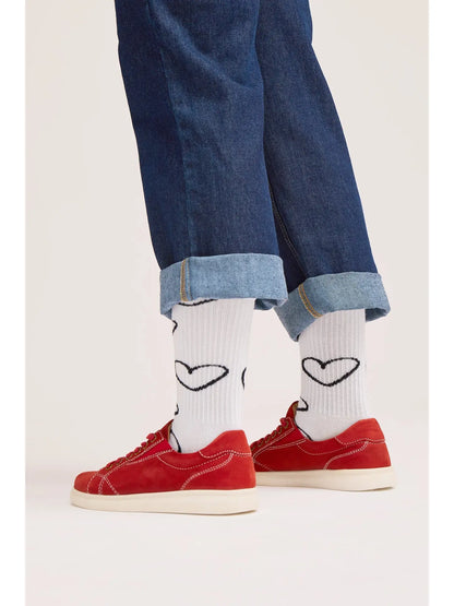 Doodle Heart Bio Socken