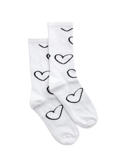 Doodle Heart Bio Socken