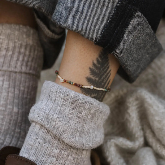 Giada Lestari Perlenfußkettchen