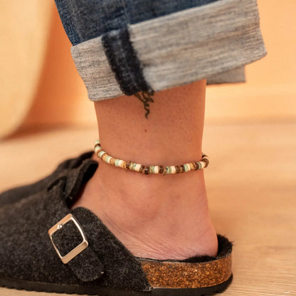 Laut Kokosholz-Perlenfußkettchen