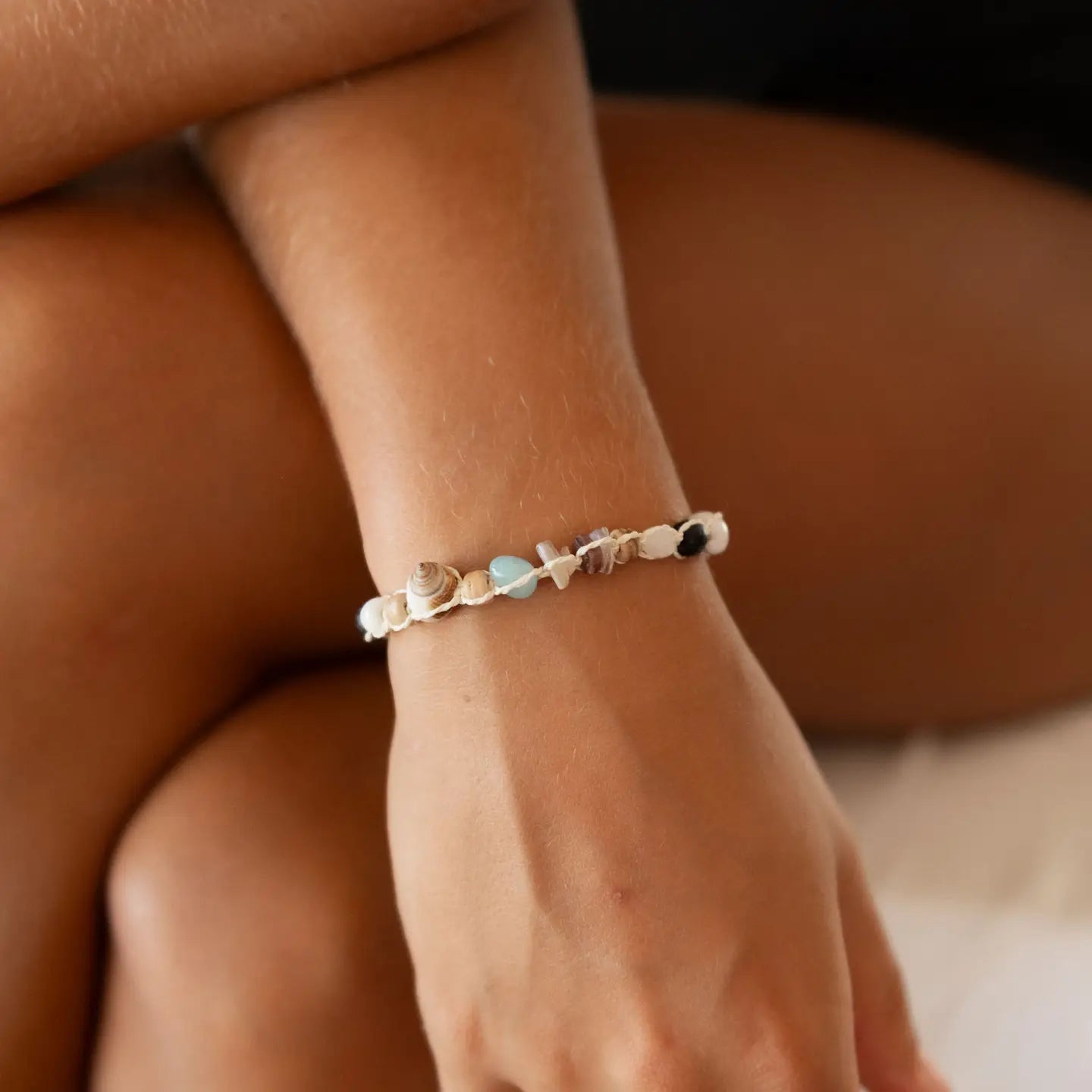 Nixie Perlenarmband mit Samenmotiv