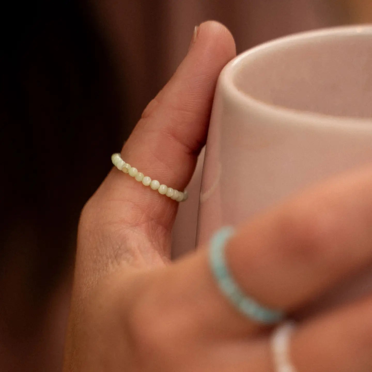 Kualoa - Perlenbesetzter Stretchring