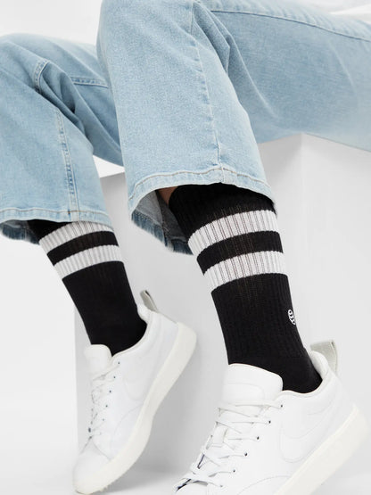 Retro Bio Socken Schwarz