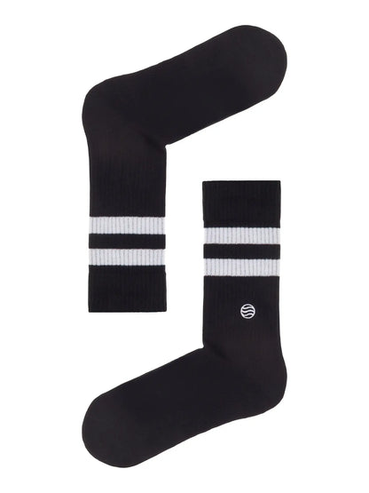 Retro Bio Socken Schwarz