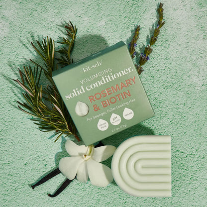 Volumengebender fester Conditioner mit Rosmarin und Biotin