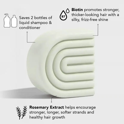 Volumengebender fester Conditioner mit Rosmarin und Biotin